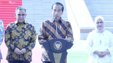 Presiden RI Joko Widodo (Jokowi) meresmikan Istana Negara di IKN (sumber: tangkapan layar YouTube Sekretariat Presiden)