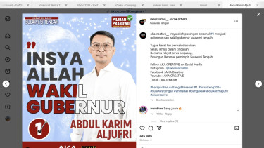 Cawagub Sulteng Abdul Karim Aljufri