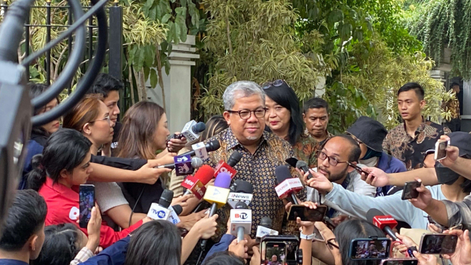 Wakil Ketua Umum Partai Gelora Fahri Hamzah di Kertanegara