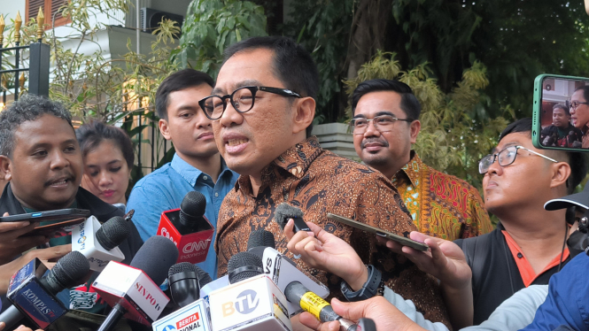 Waketum PKB, Faisol Riza usai menemui Presiden RI terpilih periode 2024-2029, Prabowo Subianto di Jalan Kertanegara IV, Jakarta Selatan 
