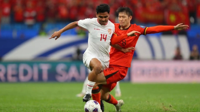 Asnawi Mangkualam di laga China Vs Timnas Indonesia
