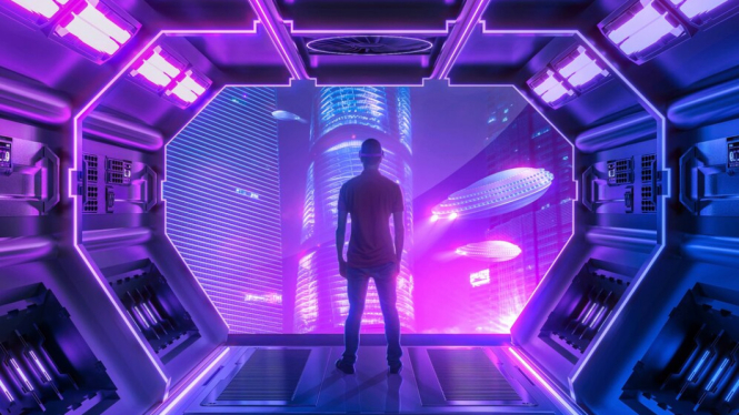 Ilustrasi Dunia Metaverse