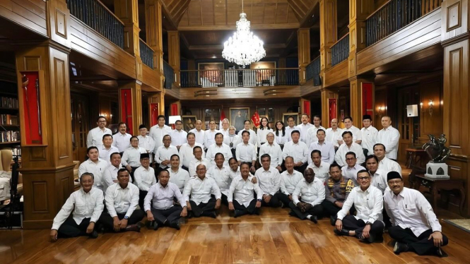 Para Calon Menteri Prabowo Ikut Pembekalan di Padepokan Garuda Yaksa Hambalang