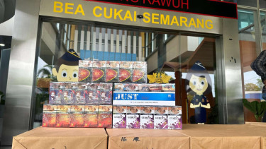 Bea Cukai Semarang menindak 736.000 batang rokok ilegal