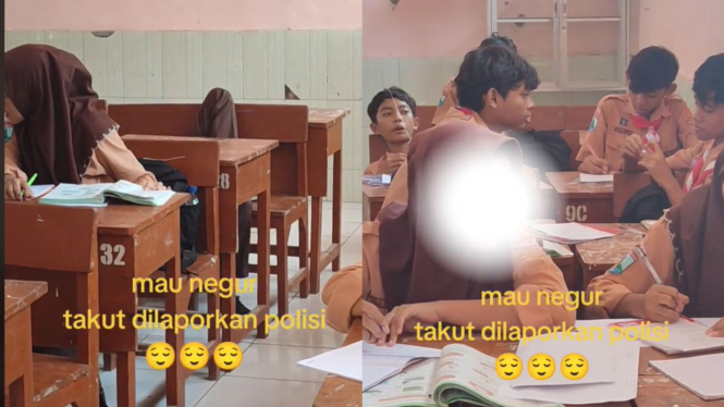 Guru takut menegur murid yang tidur di kelas