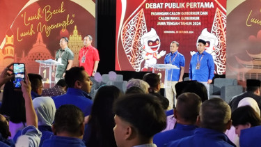 Cagub dan Cawagub Jateng Ahmad Luthfi-Taj Yasin dan Andika Perkasa-Hendi