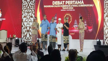 Debat perdana cagub-cawagub Bali 2024.