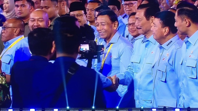 Menteri Kabinet Merah Putih di acara Deklarasi Gerakan Solidaritas Nasional