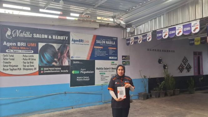 Usaha salon kecantikan yang mendapatkan pemberdayaan dari BRI