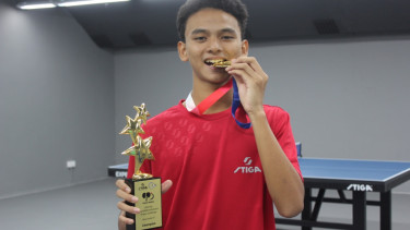 Bintang muda Indonesia Pingpong League (IPL) 2024, Naufal Junindra