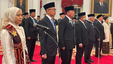 Presiden RI Prabowo Subianto lantik Basuki Hadimuljono jadi Kepala Otorita IKN.