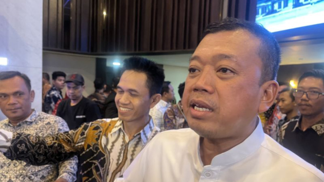 Menteri Agraria dan Tata Ruang (ATR)/Kepala Badan Pertanahan Nasional (BPN) Nusron Wahid dalam acara Developer Gathering bersama Menteri Perumahan dan Kawasan Permukiman, Menteri Dalam Negeri, dan Menteri Agraria dan Tata Ruang (ATR) yang diadakan di BTN