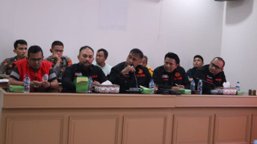Rapat kordinasi keamanan debat publik ketiga Pilgub Sumut di Polrestabes Medan.(dok Polda Sumut)