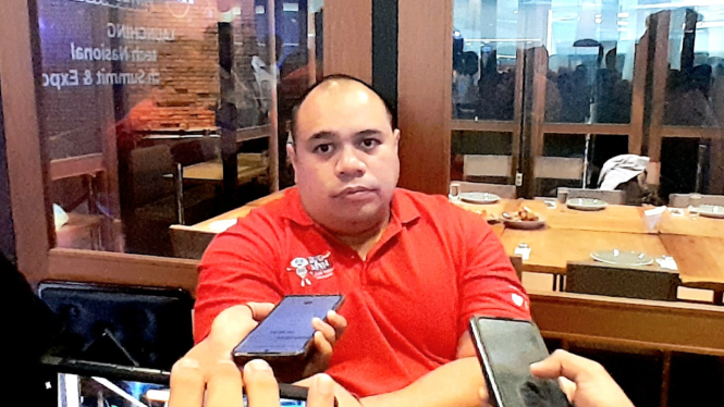 Ketua Umum Aftech, Pandu Sjahrir saat ditemui di acara Peringatan Bulan Fintech Nasional (BFN) 2024 di kawasan Kuningan, Jakarta Selatan, Senin, 11 November 2024