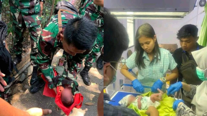 Bayi dibuang di Depok