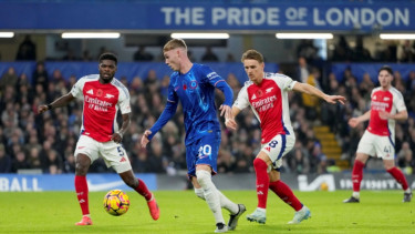 Cole Palmer saat Chelsea vs Arsenal dalam lanjutan Premier League