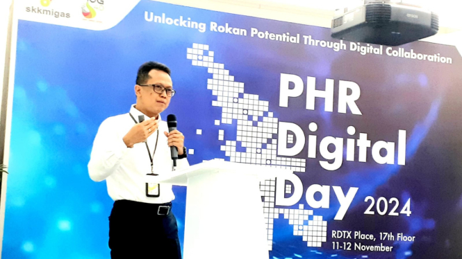 Vice President (VP) Information Technology PHR, Triatmojo Rosewanto, dalam konferensi pers 'PHR Digital Day 2024' di kantornya, Jakarta, Senin, 11 November 2024