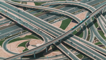 Ilustrasi Infrastrukttur Jalan Tol.