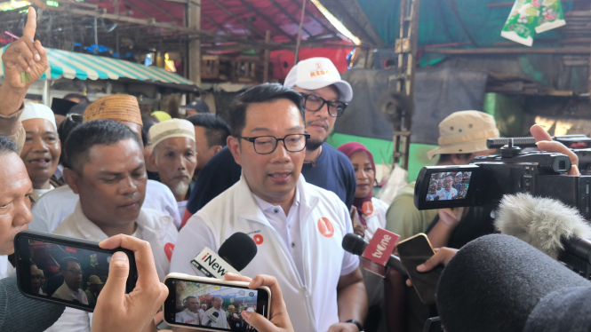 Ridwan Kamil alias RK saat di Muara Angke, Jakarta Utara, Rabu, 13 November 2024