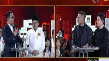 Debat ketiga Pilgub Jakarta, Minggu, 17 November 2024.