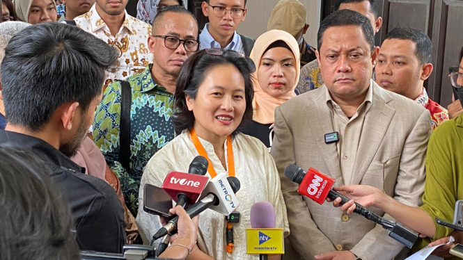 Istri Tom Lembong, Franciska Wihardja hadir di sidang praperadilan di PN Jaksel