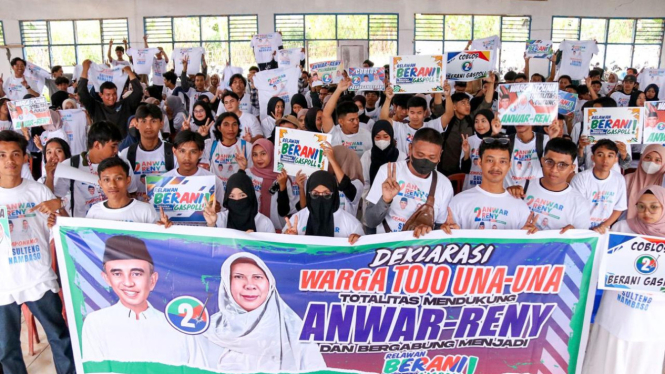 Cagub-cawagub Sulteng Anwar-Reny.