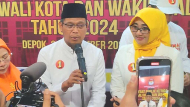 Paslon Pilkada Depok Imam dan Ririn.