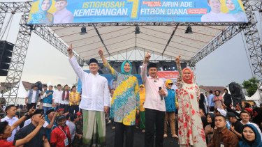 Kampanye terakhir pasangan Airin-Ade di Pilgub Banten 2024