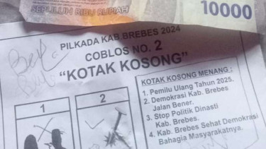 Dugaan Money Politic Pilih Kotak Kosong