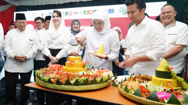 Pasangan cagub dan cawagub Jatim, Khofifah-Emil Dardak