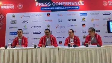 Konferensi pers Bank Jateng Borobudur Marathon 2024