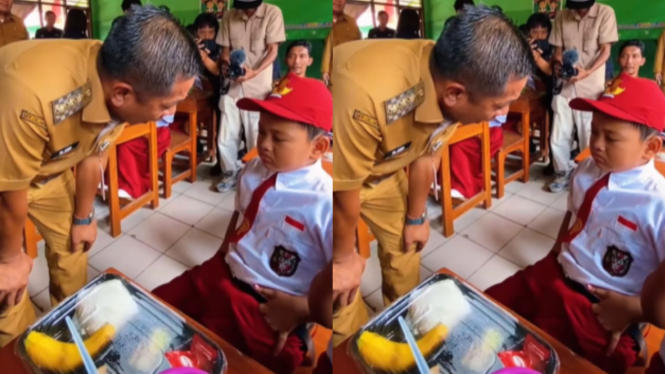 Anak SD di Karawang Nangis dan Ogah Makan Makanan Bergizi Gratis