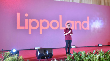 CEO LippoLand David Iman Santosa saat peluncuran logo baru