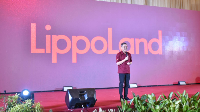 CEO LippoLand David Iman Santosa saat peluncuran logo baru