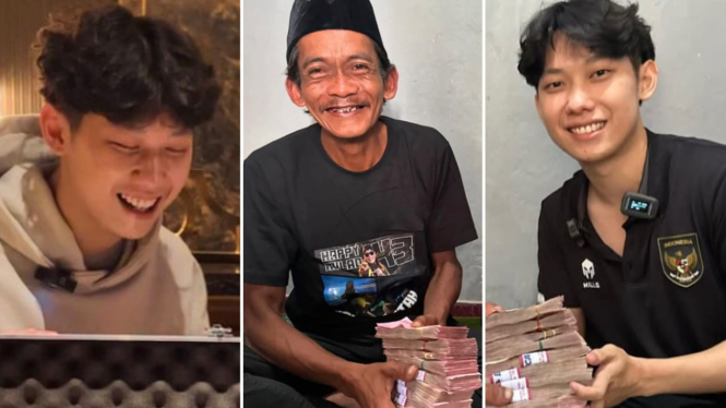 Content creator Willie Salim yang kasih donasi Rp100 juta ke penjual es teh