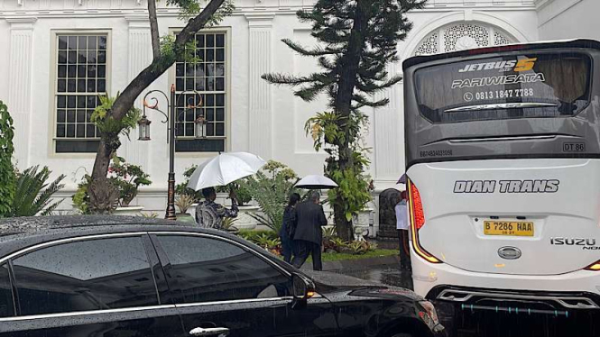 Duta Besar Jepang untuk Indonesia Masaki Yasushi di Istana Kepresidenan