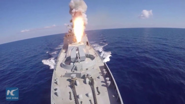 VIVA Militer: Kapal perang Rusia menembakkan rudal 3M14 Kalibr