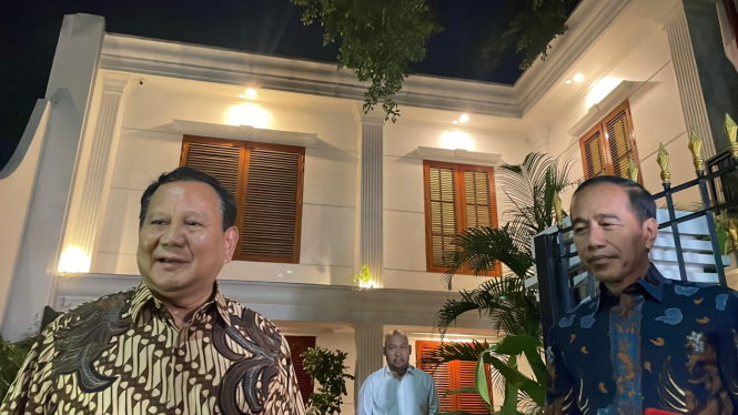 Presiden Prabowo Subianto Bertemu Jokowi di Kertanegara