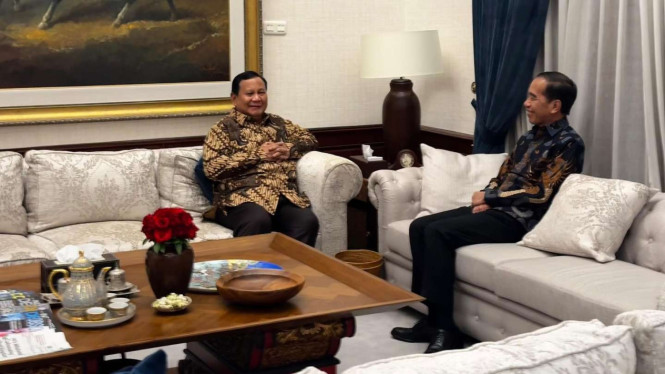  Presiden Prabowo Subianto Bertemu Jokowi di Kertanegara