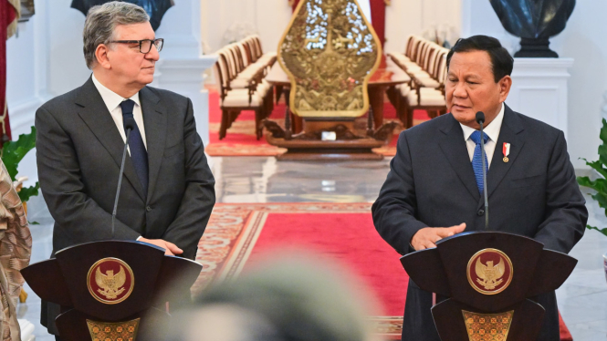 Presiden Prabowo Subianto bertemu dengan Ketua Dewan Global Alliance for Vaccines and Immunization (GAVI) José Manuel Barroso.