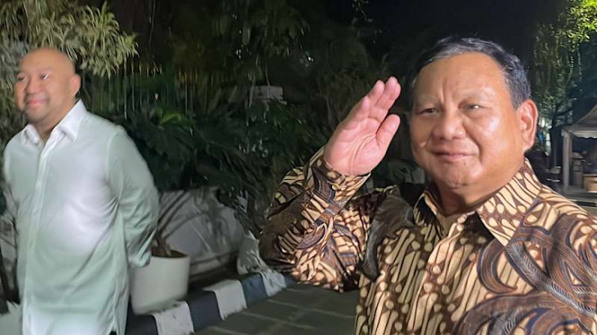 Presiden Prabowo Subianto bersama Puteranya Didit Prabowo