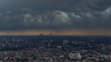 Ilustrasi cuaca mendung