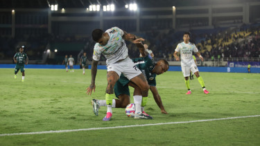 Laga PSS Sleman vs Persib Bandung di Manahan Solo (dok PSS Sleman)