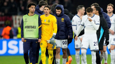 Inter Milan usai dikalahkan Bayer Leverkusen