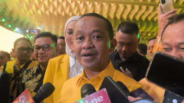 Ketua Umum Partai Golkar, Bahlil Lahadalia dalam acara pembukaan Bimtek Anggota DPR RI dan DPRD Fraksi Partai Golkar di Hotel Grand Paragon, Jakarta Barat, Rabu, 11 Desember 2024.
