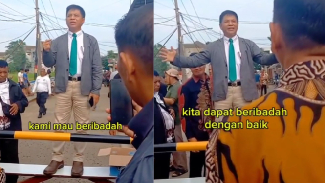 100 Warga Bogor Larang Ibadah Natal, Pendeta Sampaikan Khutbah di Depan Portal