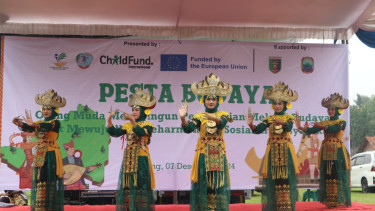 Pesta budaya di Lampung Selatan.