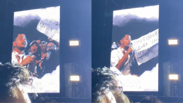Viral istri sah bongkar suaminya selingkuh di konser, pelakornya ada di tempat