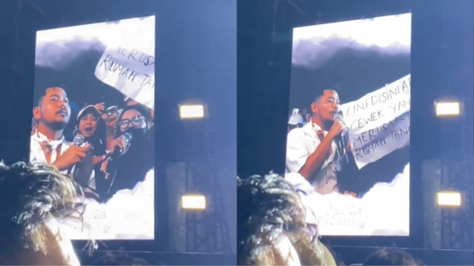 Viral istri sah bongkar suaminya selingkuh di konser, pelakornya ada di tempat