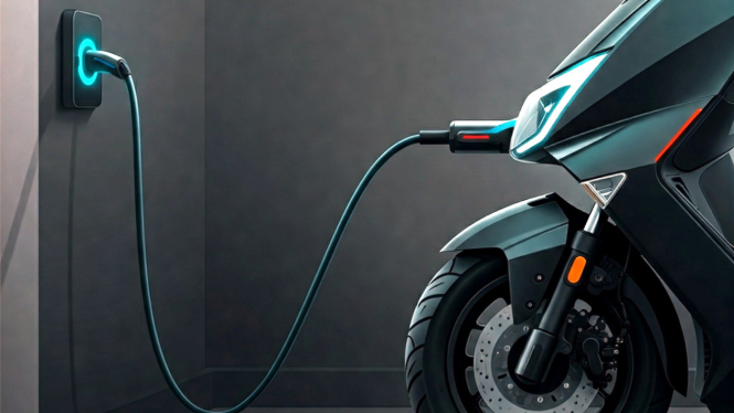 Ilustrasi motor listrik dicas